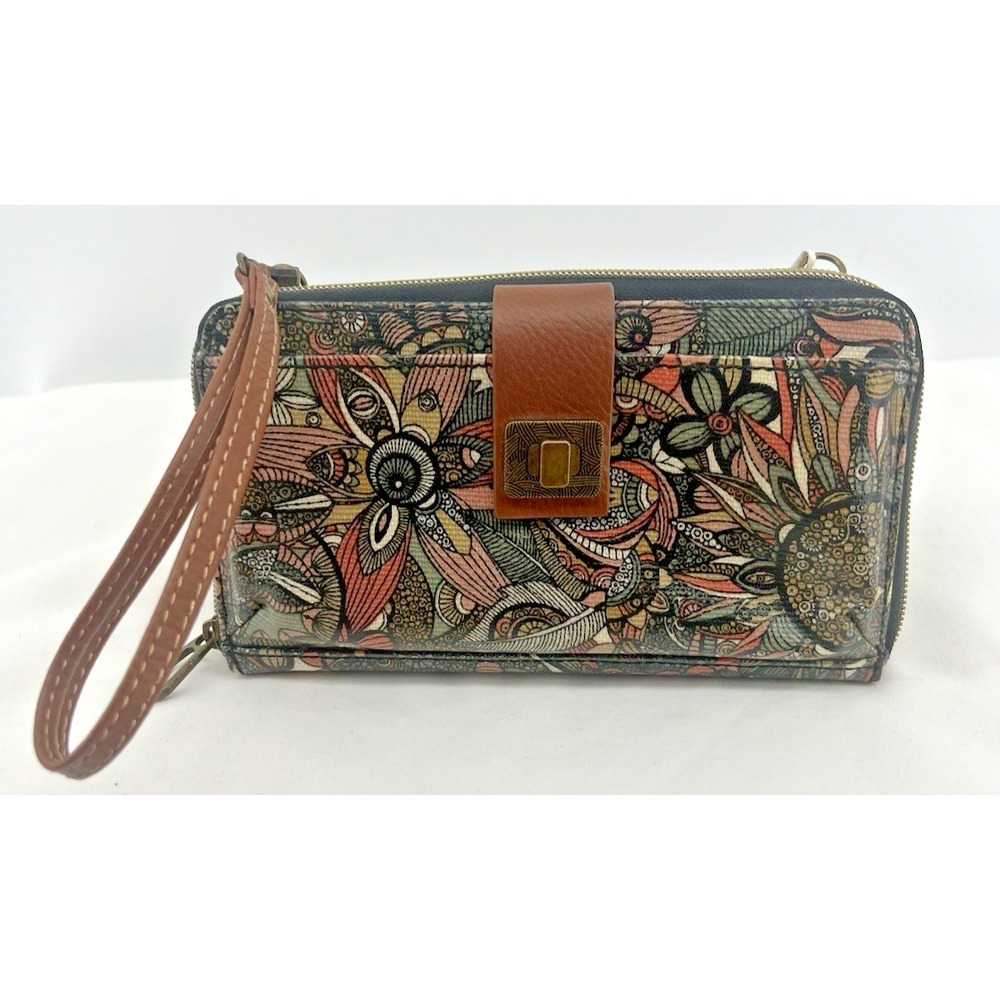 Sakroots Large Smartphone Crossbody Artist Circle Sienna SD 106972 New
